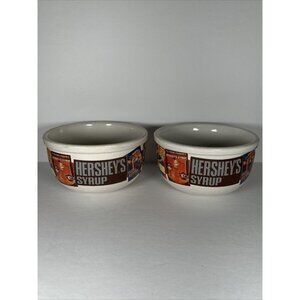 HERSHEY'S CHOCOLATE Vintage ADVERTISING Bowls Set Of 2